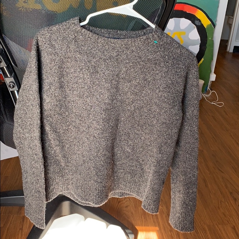 Jcrew gray pullover sweater